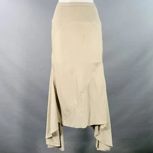 RICK OWENS SS16 Size 6 Cyclops Green Sage Viscose Blend Asymmetrical Long Skirt - Picture 1 of 7