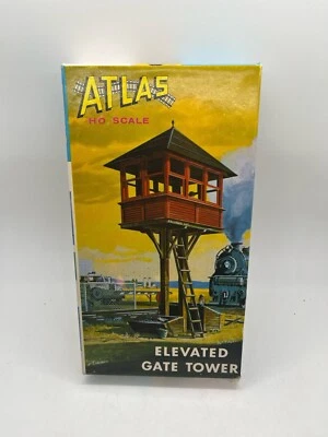 Vintage Atlas HO Scale Elevated Gate Tower Model Kit #701 - Image 1 of 4