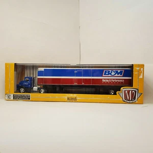 M2 Machines Auto-Haulers Blue 1957 Dodge COE & B&M Trailer R11 14-02 - Picture 1 of 5