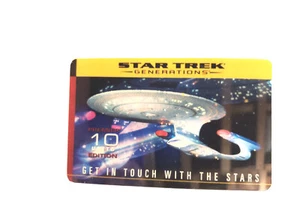 Star Trek Generations - 10u Starship NCC-1701-D Premier Ed. SPECIMEN Phone Card - Picture 1 of 2