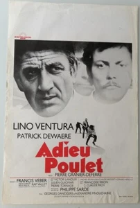 ADIEU POULET - LINO VENTURA + PATRICK DEWAERE - ORIGINAL BELGIAN MOVIE POSTER - Picture 1 of 1