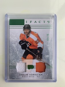14-15 UD Upper Deck Artifacts  Jakub Voracek  /75  Jersey NICE Patch