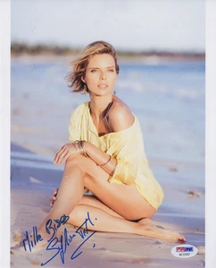 SYLVIE TELLIER "MISS FRANCE" GORGEOUS INSCRIBED & SIGNED PHOTO PSA - Picture 1 of 3