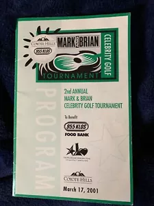 Mark & Brian Celebrity 2001 Golf Tournament 19 Famous autographs - Picture 1 of 7