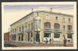 Postal Chile Punta Arenas Magallanes Apostadero Vista Panorámica Naval - Imagen 1 de 2