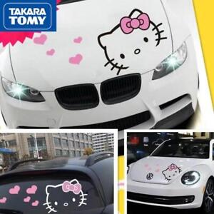 Autoaufkleber Cartoon süß Hello Kitty Kapuze Vinyl Aufkleber Baldachin Karosserie Autodekor