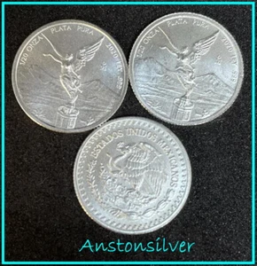 3X 2020 Mexico 1/20 oz Silver Libertad BU - Picture 1 of 3