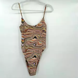 Women's iNAMORATA Swirl One-Piece Multi Swimwear Medium - Picture 1 of 3