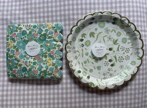 Meri Meri for Liberty London Floral Print Paper Plates Set + Napkins Bundle - Picture 1 of 8