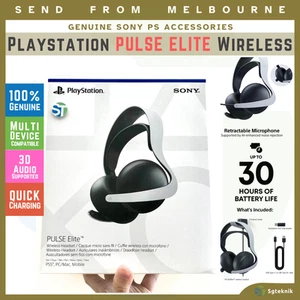 NEW Genuine Sony PS5 PlayStation PULSE Elite Wireless Headset White PS Link USB - Picture 1 of 16