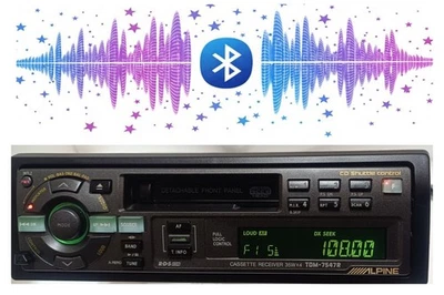Vintage Alpine TDM-7547R Radio Bluetooth Music Upgraded - Image 1 of 4