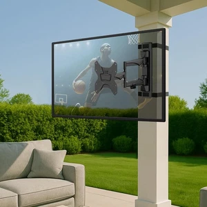 Zebozap ZZTVA2022 DIY NO Drill Full Motion Gazebo TV Mount | Outdoor TV Mount |H - Picture 1 of 9