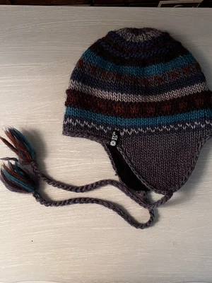 Gorro IceWear Iceland Magney tejido a mano 100 % lana oreja forro polar Foto 1 de 4