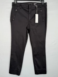 Neu mit Etikett Level 99 schwarze Hose Pant Tapered Größe 31P Reißverschlusstaschen Stretch Logo weich - Bild 1 von 9