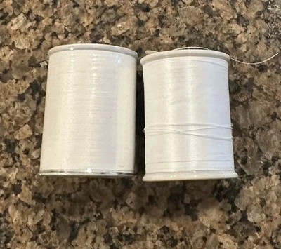 Lot of 2 Spools The Finishing Touch BBT-W Bobbin Thread WHITE - Image 1 of 3