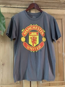 Manchester United T-Shirt | Fußball FC Logo Kurzarm | Grau | Herren M Baumwolle - Bild 1 von 9