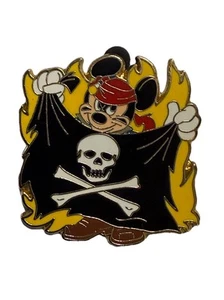 Disney pin 83683 Mickey Mouse PIrates of the Caribbean flag Jack Sparrow pirate - Picture 1 of 3