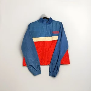 NETFLIX STRANGER THINGS Windbreaker Blue Red White 1/4 Zip Pullover Size Medium - Picture 1 of 8