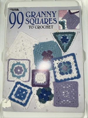 Leisure Arts 99 Granny Squares to Crochet Book, Granny Square Crochet Book OOP - Image 1 of 3