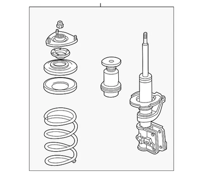 Conjunto Amortiguador Original Honda Civic 2004-2005 L Delantero 51602-S5A-C03 Foto 1 de 2