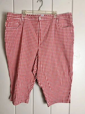 CAROLINA BLUES PLUS 格子红色斗篷尺寸 28W 带口袋 — 第 1/4 张图片