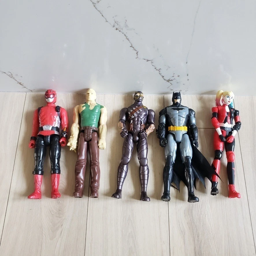 Lote de 5 figuras de acción DC Comics Batman Harley Quinn Power Rangers juguetes de 12" Foto 1 de 4