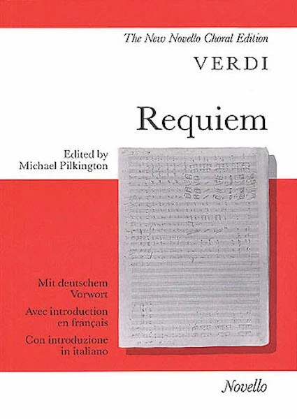 Giuseppe Verdi Requiem Vocal Score Choral & Piano Sheet Music Novello SATB Book - Image 1 of 1