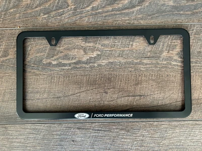 Ford Performance Black Stainless Steel Slim Line License Plate Frame M-1828-SSB Foto 1 de 2