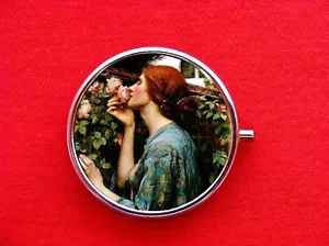SOUL OF THE ROSE ART NOUVEAU MUJER ROSAS BARATIJA REDONDA COMO NUEVA ESTUCHE CAJA PASTILLAS METAL - Imagen 1 de 2
