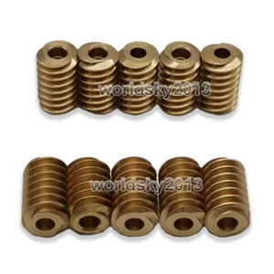 2x uscita motore durevole ruota a verme rame cambio doppia testa verme 7,5x12 mm - Foto 1 di 7
