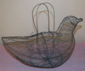 Vintage Chicken Hen Shaped Egg Basket - Made in Germany - Bild 1 von 3