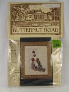 L42 Butternut Road Cross Stitch Pattern CHRISTMAS VISIT 10 1/2" x 13 3/4" NIP - Picture 1 of 4