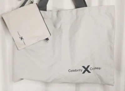 Celebrity круизные линии сумка с короткими ручками и мешок холст светло-серый экологичный - Изображение 1 из 4