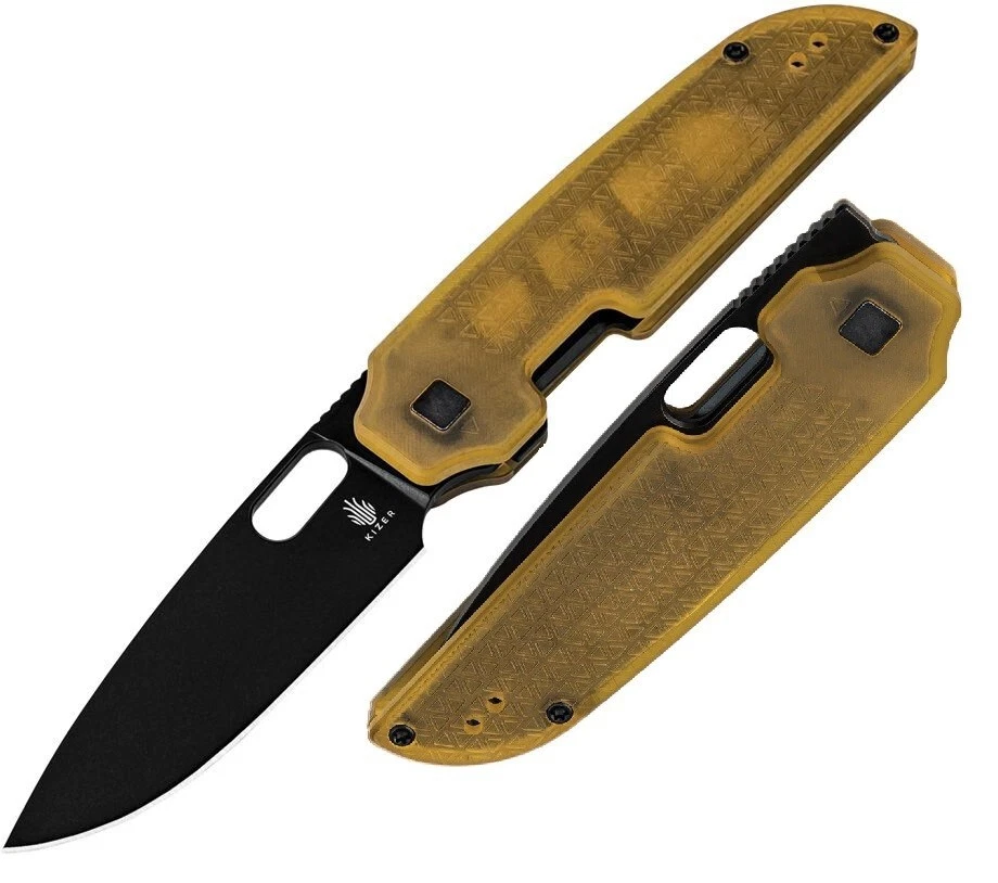 Kizer Cutlery Varatas Linerlock PEI Ultem Folding 154CM Pocket Knife V3637C1