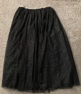 Girls black skirt with gold glitter - size XL - Picture 1 of 3
