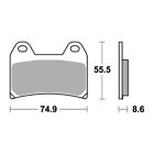 Brake Pads Front Racing SBS 706DS-2 For Aprilia 1000 Sl Falco 1998-2004