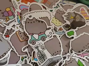PUSHEEN The Cat 25 Stück Notebook Laptop Skateboard Aufkleber Sticker Pack - Bild 1 von 2