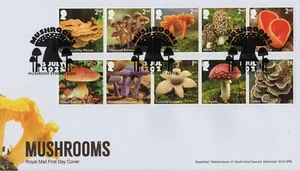 2025 GB MUSHROOMS FDC - MUSHROOM ST. Postmark- *NICE* 3.7.25 *UNADDRESSED* - Afbeelding 1 van 1