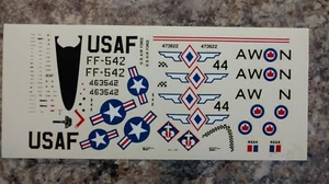 1/48 Testors F-51D Mustang Surplus Kit Decals - Bild 1 von 1