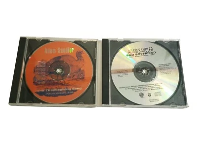 Adam Sandler 2 Promo CD Lot Bad Boyfriend The Thanksgiving Song SNL Warner Bros - Изображение 1 из 4