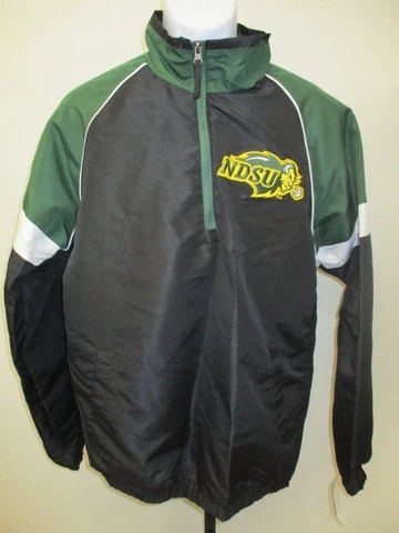 New North Dakota State Bison Mens Size M Medium Green Full Zip Jacket Cover