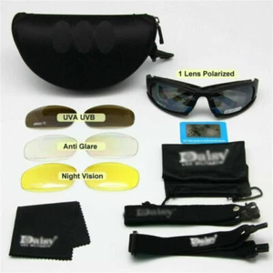 X7 Taktische Sonnenbrille Schutzbrille Triathlonbrille Militär + 4 Objektiv - Bild 1 von 9