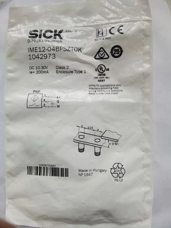1pcs Brand New SICK IME12-04BPSZT0K 1042973 - Image 1 of 1