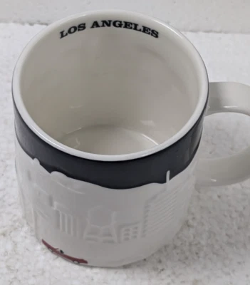 Starbucks Los Angeles 3D Skyline Relief Collectors Red Car Coffee Mug Cup 2012 Foto 1 de 4