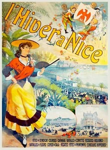 Decorative POSTER.Home room Interior art design.Nice.France travel.Victoria.7085 - Picture 1 of 1