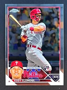 KODY CLEMENS RC 2023 Topps Chrome #135 Philadelphia Phillies - Bild 1 von 2