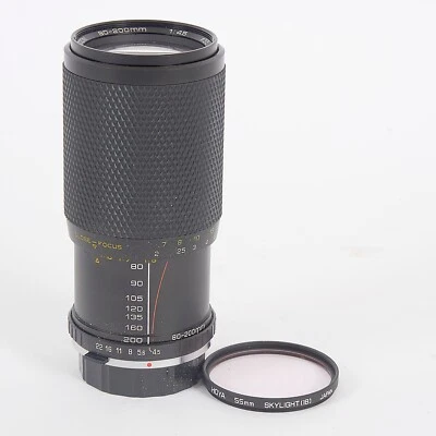 SUN 80-200mm f/4.5 MC AUTO ZOOM LENS For OLYMPUS OM- PARTS/REPAIR #L15 - Image 1 of 4