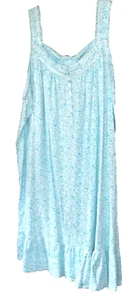 Camisón floral azul Plus para dama talla 2X (18W-20W) NUEVO - Imagen 1 de 3