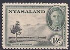 Nyasaland 1945 Kgv1 1 1/2D Black & Grey Green Mm Sg 146 ( L1256 )