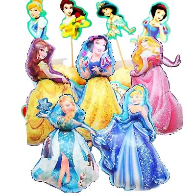 37"Disney Princess Foil Balloons Birthday Party Decorations Supplies Girls Belle - Image 1 of 4